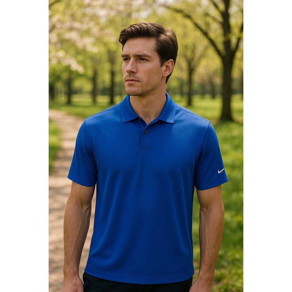 Nike Golf Tour Performance Dri-Fit Royal Blue Men's Polo Shirt Medium